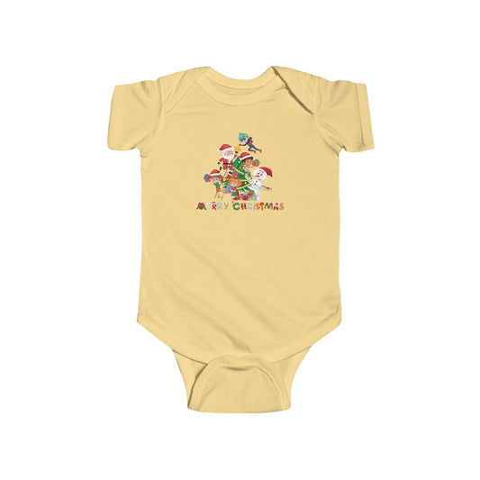 Infant Bodysuit - Super kiddo making christmas tree with text - [[{"value":"Wonderwear Kid"}]]