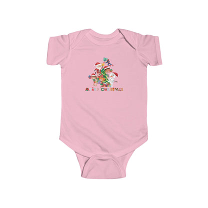 Infant Bodysuit - Super kiddo making christmas tree with text - [[{"value":"Wonderwear Kid"}]]