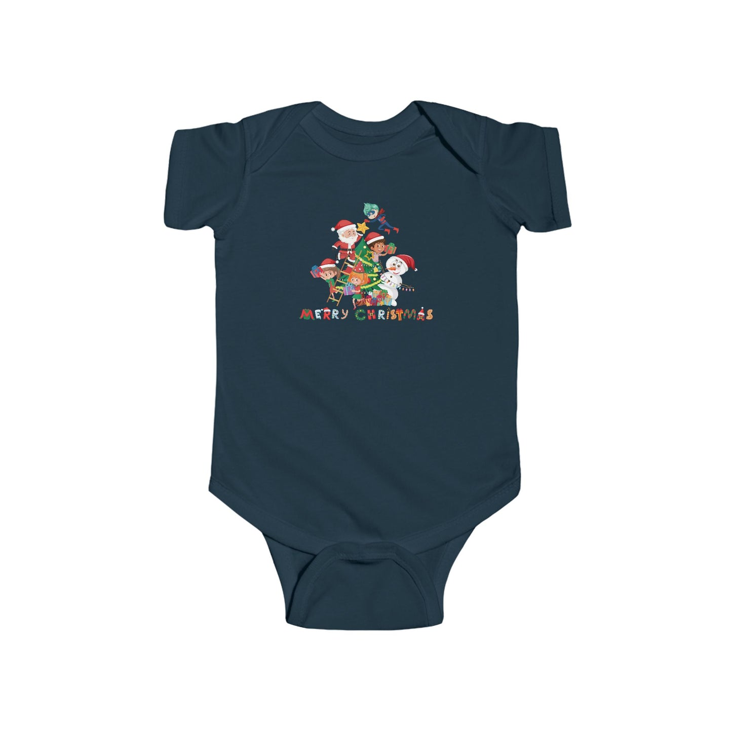 Infant Bodysuit - Super kiddo making christmas tree with text - [[{"value":"Wonderwear Kid"}]]