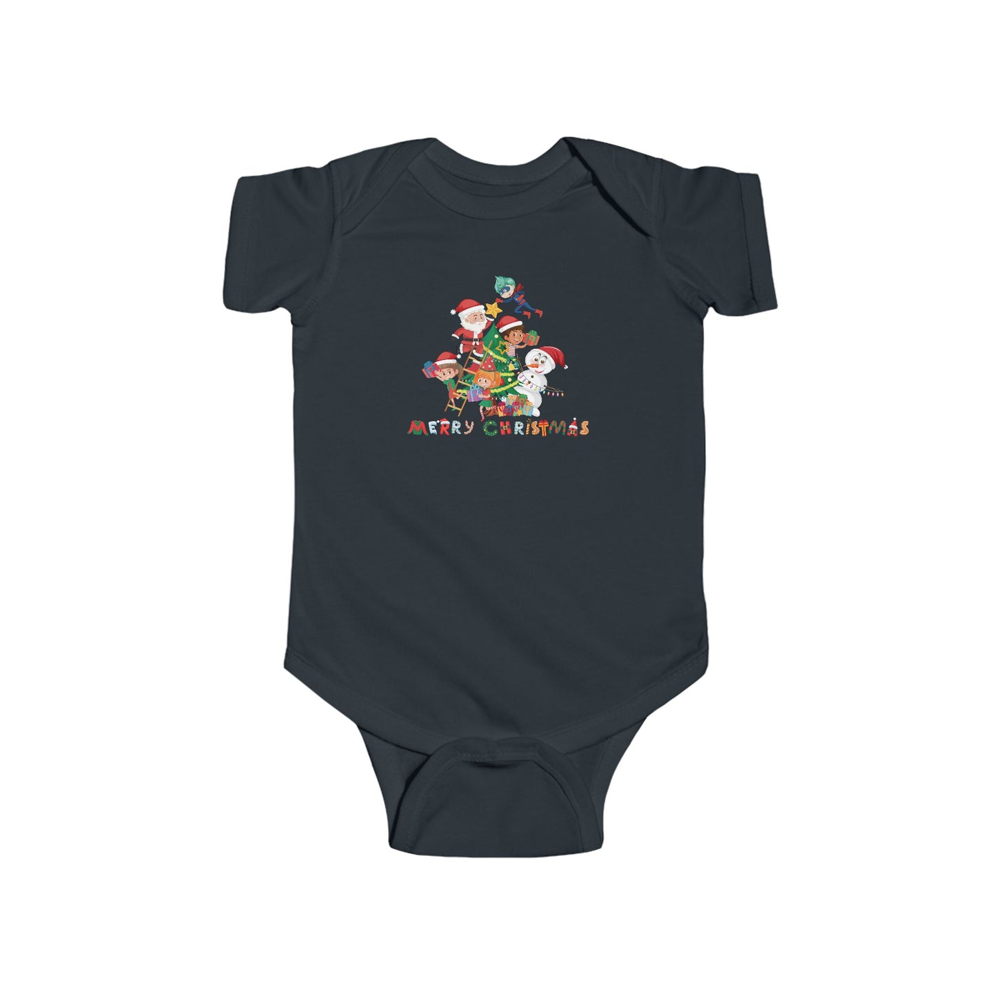 Infant Bodysuit - Super kiddo making christmas tree with text - [[{"value":"Wonderwear Kid"}]]