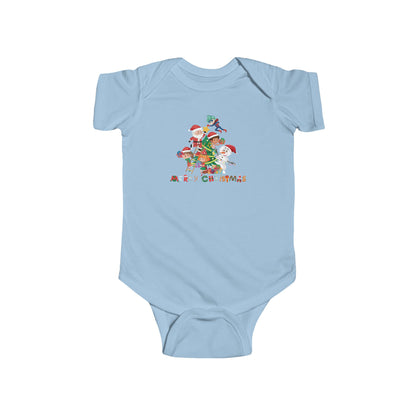 Infant Bodysuit - Super kiddo making christmas tree with text - [[{"value":"Wonderwear Kid"}]]