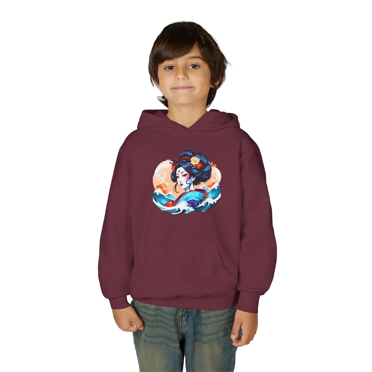 Youth Heavy Blend Hooded Sweatshirt - Japanese Beauty