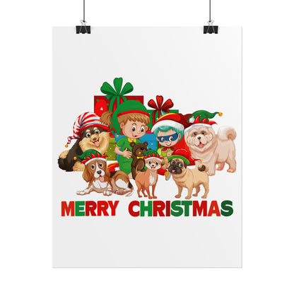 Rolled Posters - Christmas with super kiddo pet friends with text - [[{"value":"Wonderwear Kid"}]]