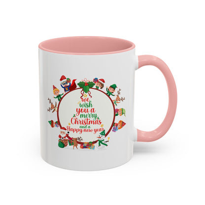 Accent Coffee Mug - We wish you a merry christmas - [[{"value":"Wonderwear Kid"}]]