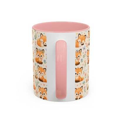 Accent Coffee Mug  (11/15 oz) - Baby foxes