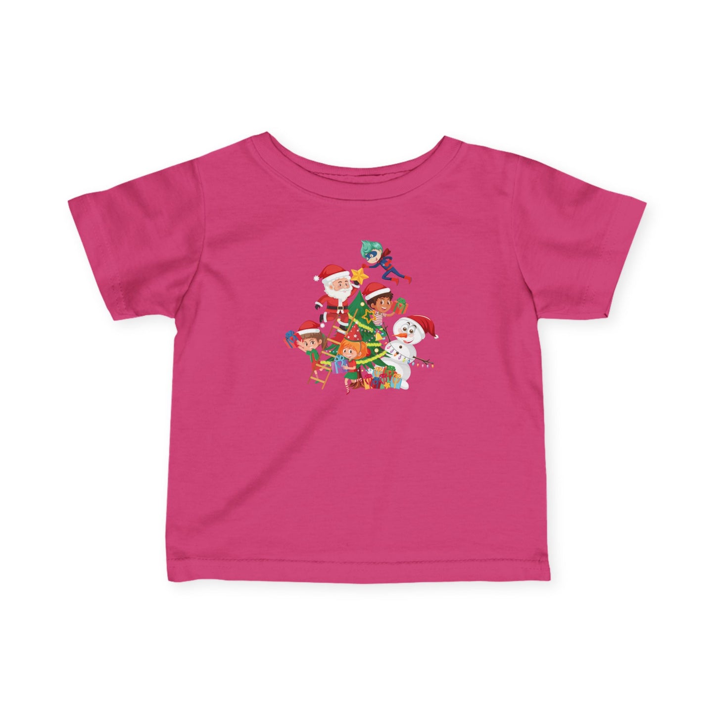 Infant Fine Jersey Tee - Super kiddo making christmas tree - [[{"value":"Wonderwear Kid"}]]
