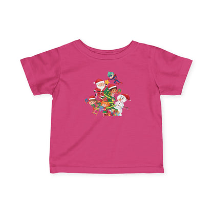 Infant Fine Jersey Tee - Super kiddo making christmas tree - [[{"value":"Wonderwear Kid"}]]