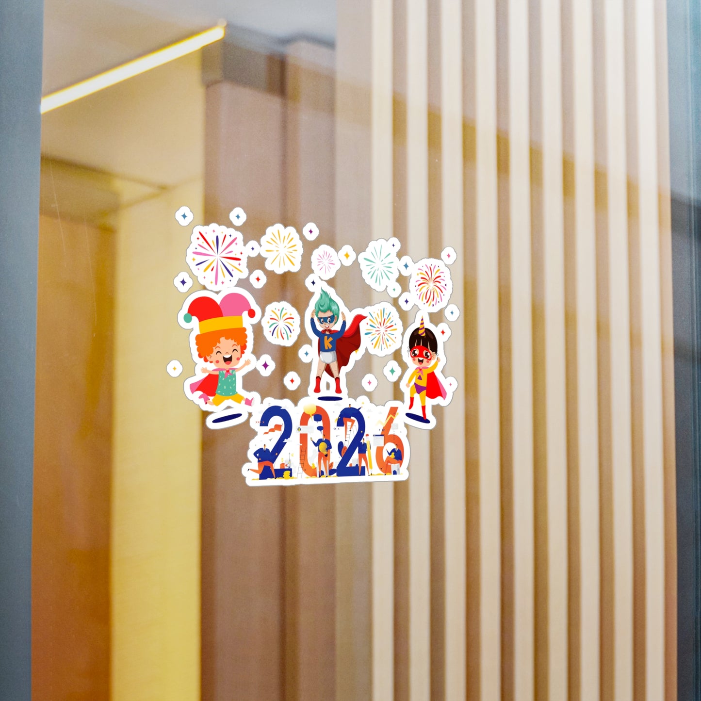 Christmas Kiss-Cut Vinyl Decals – Super kiddo and other hero - [[{"value":"Wonderwear Kid"}]]