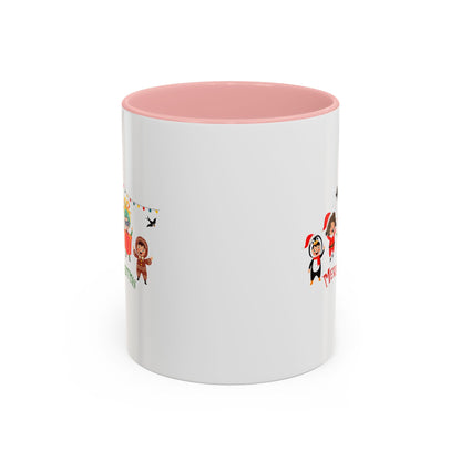 Accent Coffee Mug - Merry christmas by super kiddo and friends - [[{"value":"Wonderwear Kid"}]]