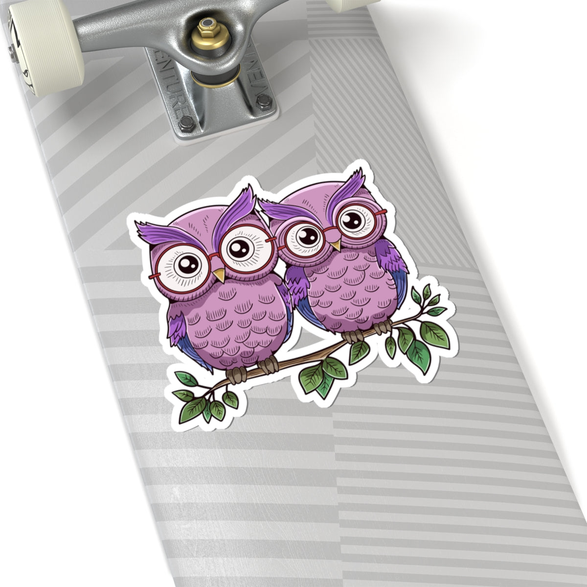Kiss-Cut Stickers - Couple owl