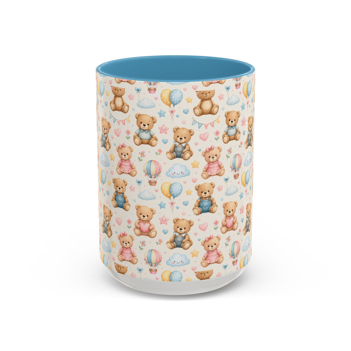 Accent Coffee Mug  (11/15 oz) - Pastel Teddy Bear Nursery