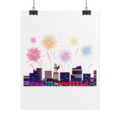 Rolled Posters - Super kiddo with fireworks with text - [[{"value":"Wonderwear Kid"}]]