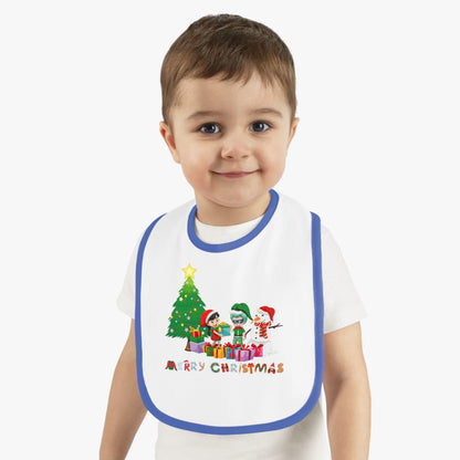 Baby Bib - Super kiddo preparing gifts - [[{"value":"Wonderwear Kid"}]]
