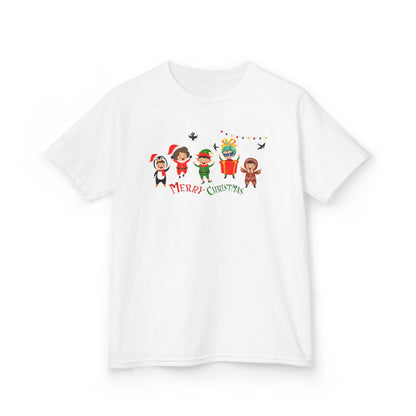 Kids Heavy Cotton™ Tee - Merry christmas by super kiddo and friends - [[{"value":"Wonderwear Kid"}]]
