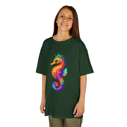 Kids Heavy Cotton™ Tee - vibrant seahorse