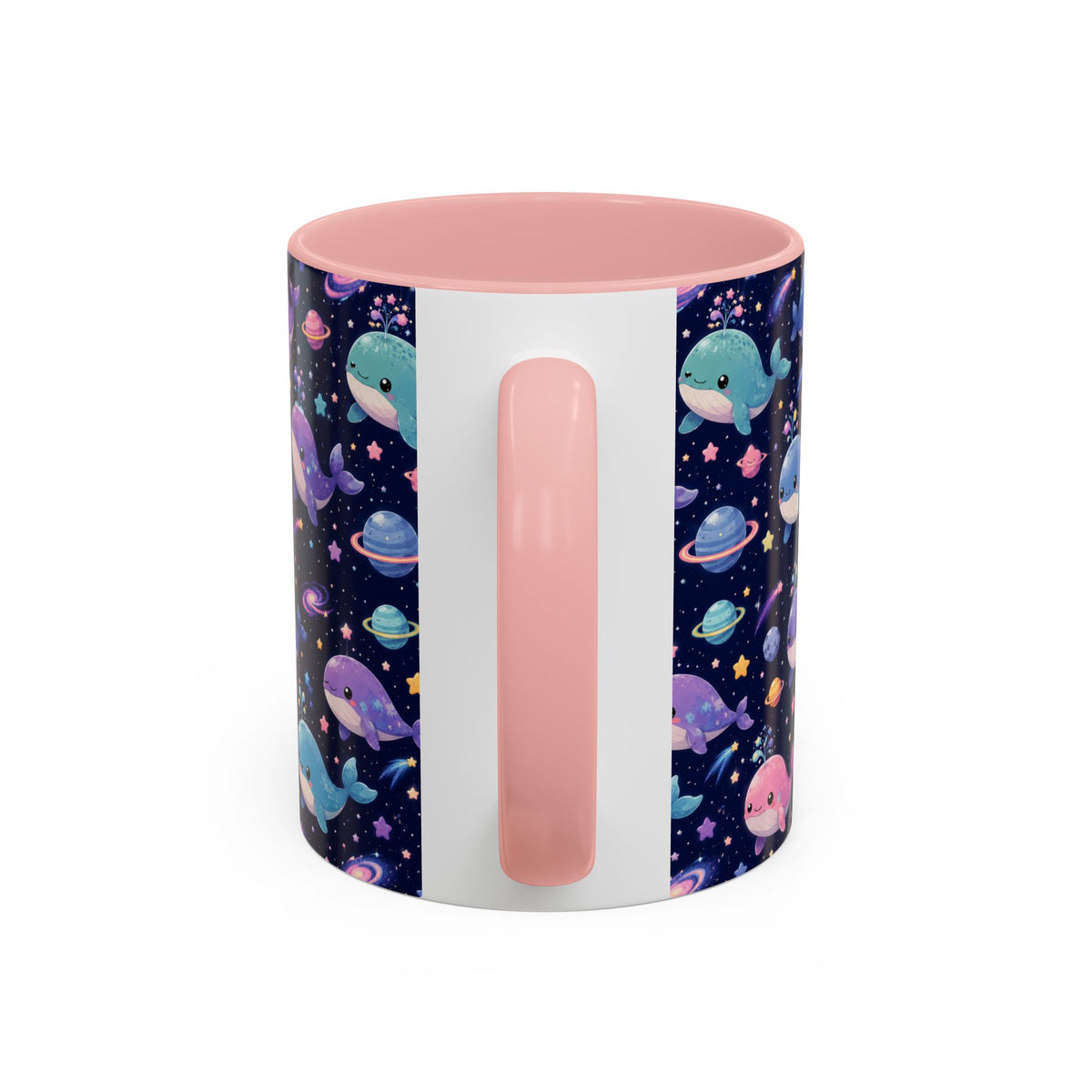 Accent Coffee Mug  (11/15 oz) - Cosmic Whale Adventure