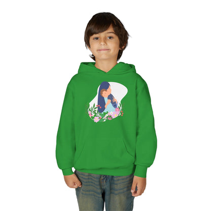 Youth Heavy Blend Hooded Sweatshirt - Mothers love Printify