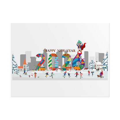 Rolled Posters - Happy 2026 - [[{"value":"Wonderwear Kid"}]]