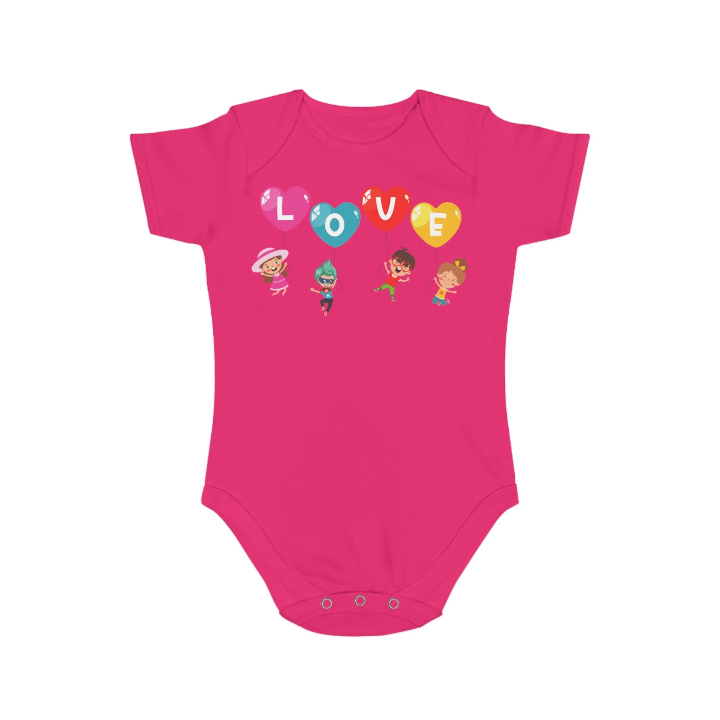 Infant Fine Jersey Bodysuit - Valentines -  Love - [[{"value":"Wonderwear Kid"}]]