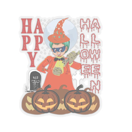 Kiss-Cut Stickers - Holloween design by super kiddo Printify