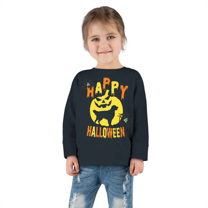 Toddler Long Sleeve Tee - Happy holloween Printify