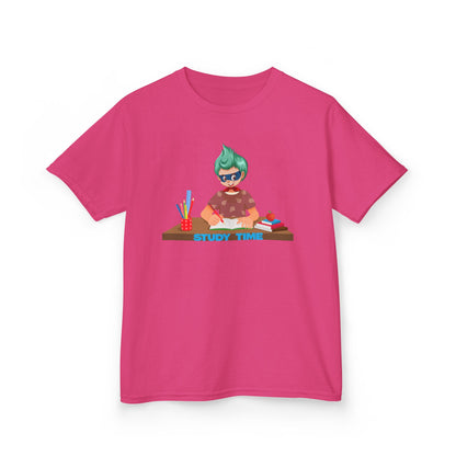 Kids Heavy Cotton™ Tee - Super kiddo studying - [[{"value":"Wonderwear Kid"}]]