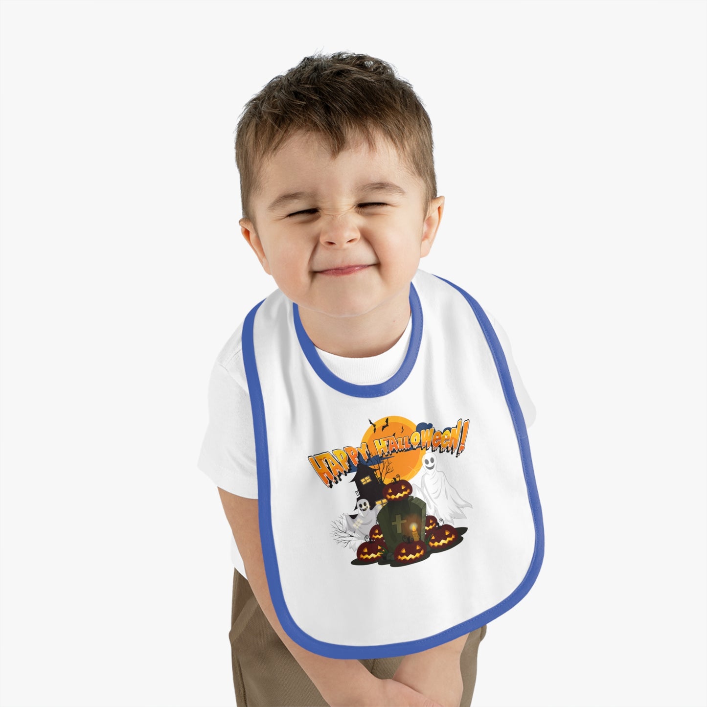 Baby Bib - Happy holloween - cemetery