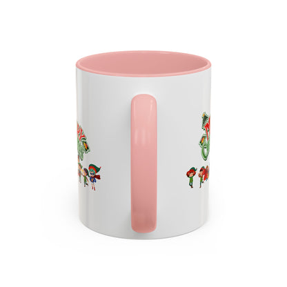 Accent Coffee Mug - Merry christmas from super friends - [[{"value":"Wonderwear Kid"}]]