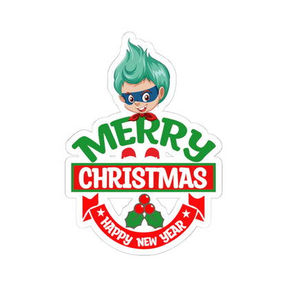 Kiss-Cut Stickers - Merry chridtmas from super kiddo - [[{"value":"Wonderwear Kid"}]]