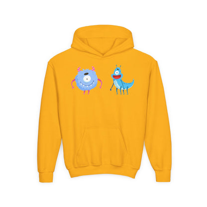 Youth Heavy Blend Hooded Sweatshirt -  One eyed monster Printify
