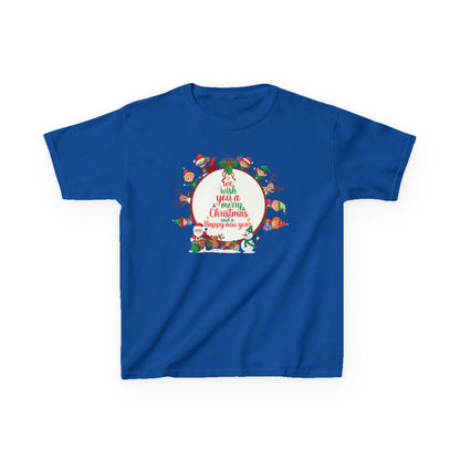 Kids Heavy Cotton™ Tee - We wish you a merry christmas - [[{"value":"Wonderwear Kid"}]]