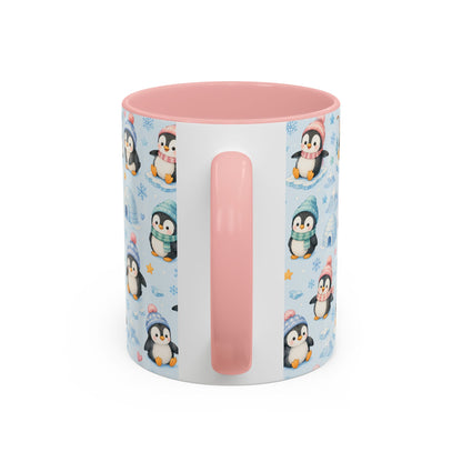 Accent Coffee Mug  (11/15 oz) - Penguin Winter Wonderland