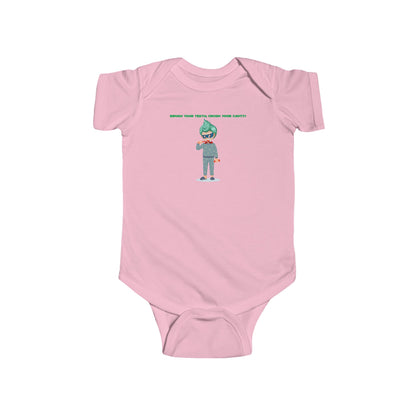 Infant Bodysuit - Super kiddo brushing teeth - [[{"value":"Wonderwear Kid"}]]