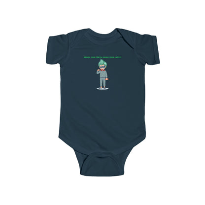 Infant Bodysuit - Super kiddo brushing teeth - [[{"value":"Wonderwear Kid"}]]