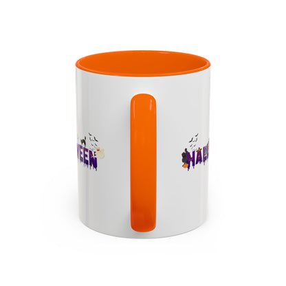 Accent Coffee Mug - Holloween word Printify