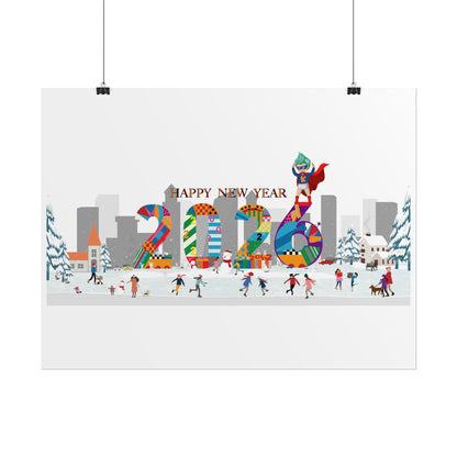 Rolled Posters - Happy 2026 - [[{"value":"Wonderwear Kid"}]]