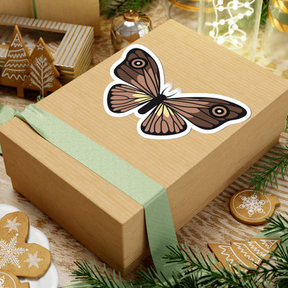 Kiss-Cut Stickers - Brown Butterfly Printify