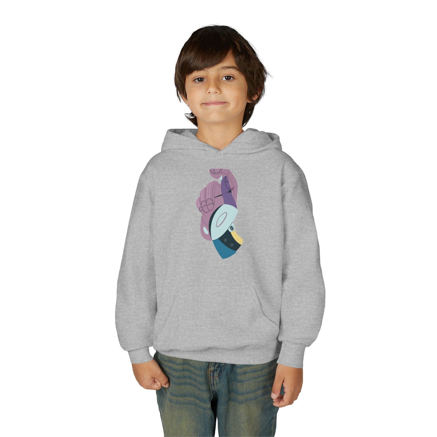 Youth Heavy Blend Hooded Sweatshirt - Hand