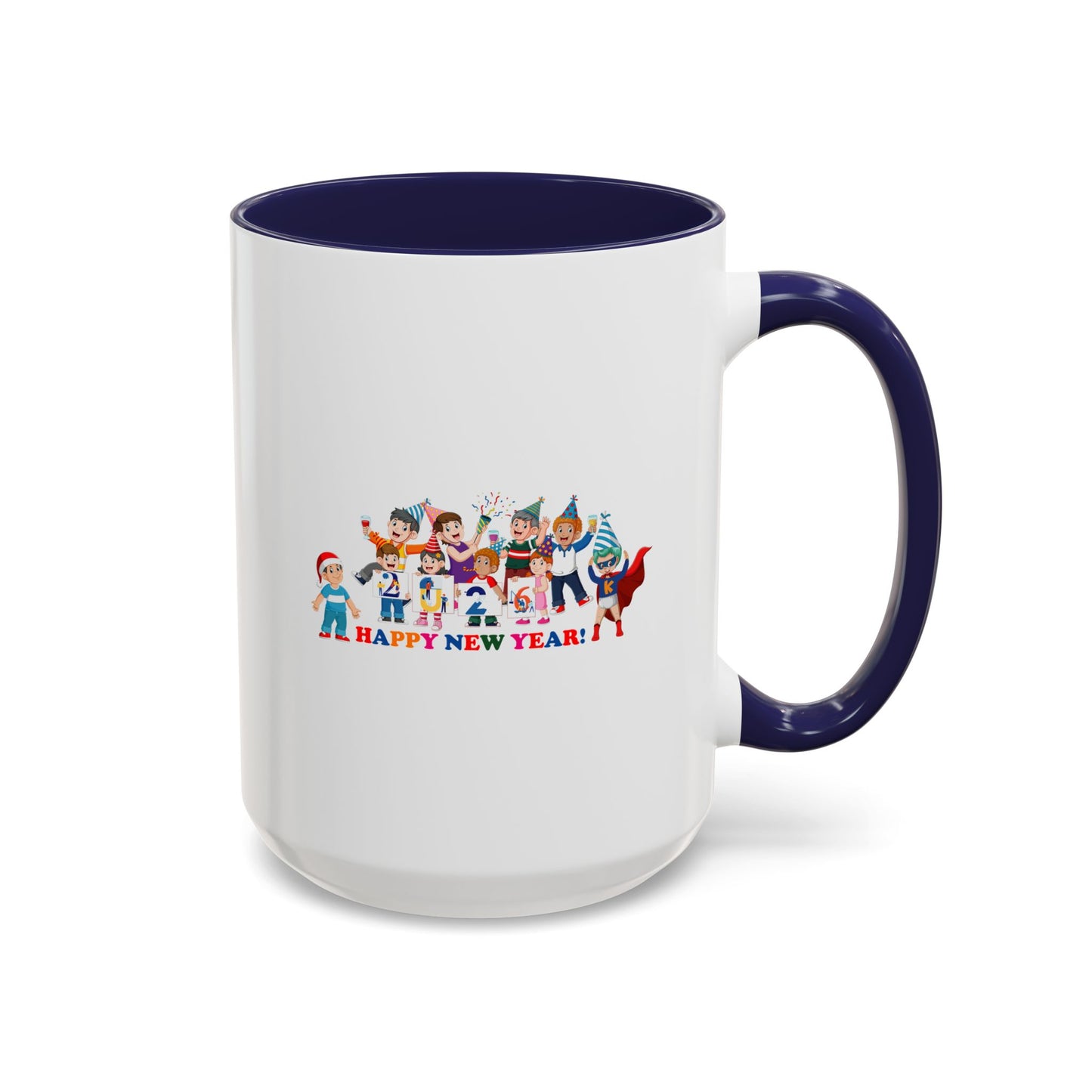 Accent Coffee Mug - Happy new year from super kiddo