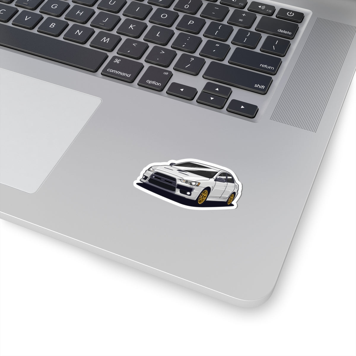 Kiss-Cut Vinyl Decals - White car