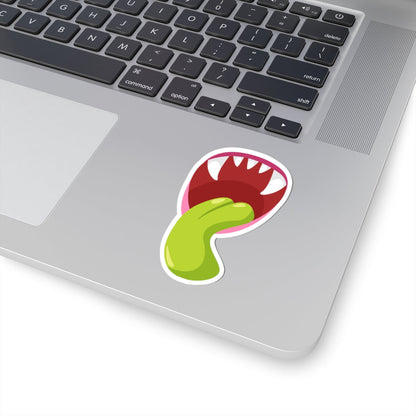 Kiss-Cut Vinyl Decals - Monster showing tounge Printify