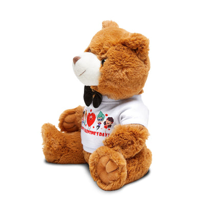 Teddy Bear with T-Shirt - Valentines - Super kiddo and three friends - [[{"value":"Wonderwear Kid"}]]