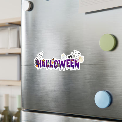 Halloween Kiss-Cut Vinyl Decals – Holloween word Printify