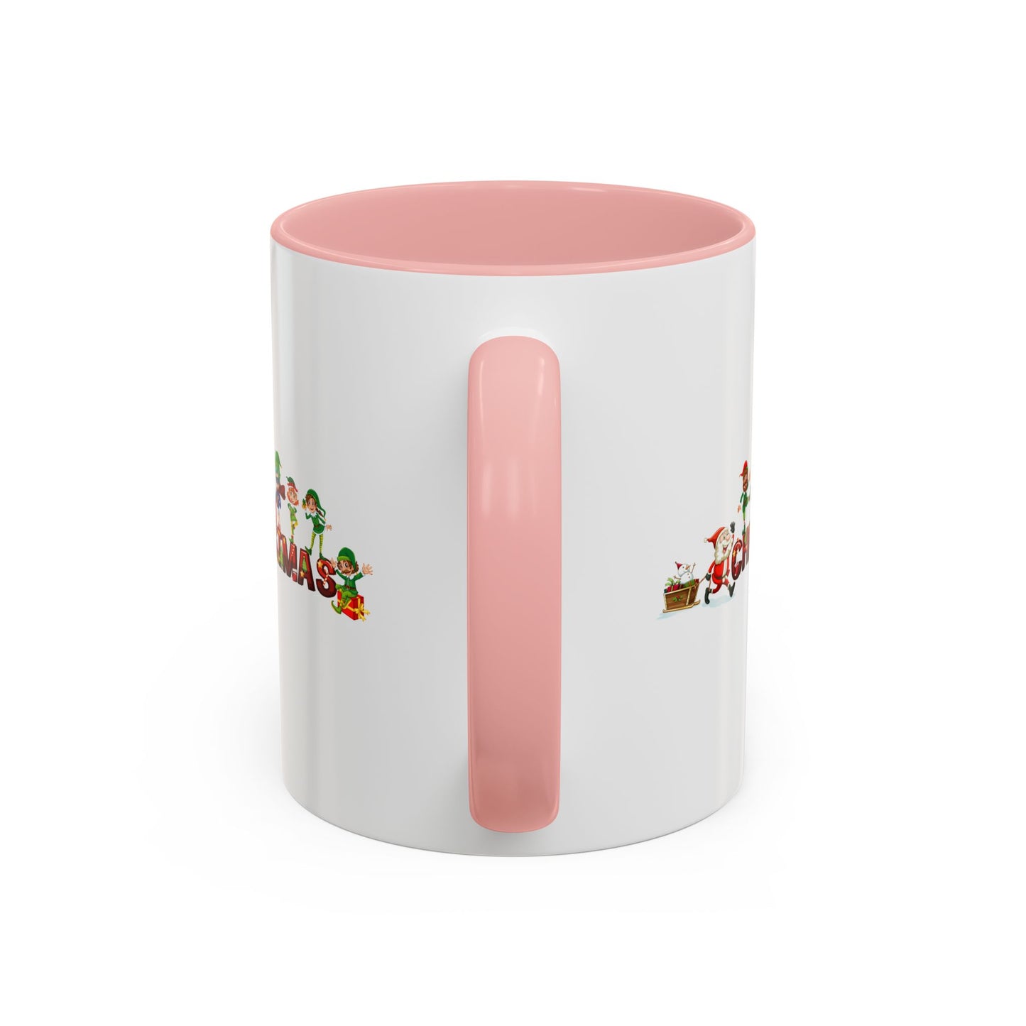 Accent Coffee Mug - Christmas with santa claus and friends