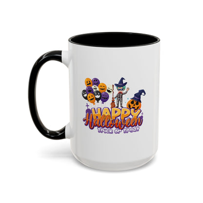 Accent Coffee Mug - Happy halloween trick or treat - [[{"value":"Wonderwear Kid"}]]