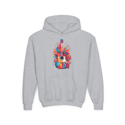 Kids Colorful Guitar Hoodie Printify