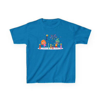 Kids Heavy Cotton™ Tee - Super kiddo lighting fireworks - [[{"value":"Wonderwear Kid"}]]