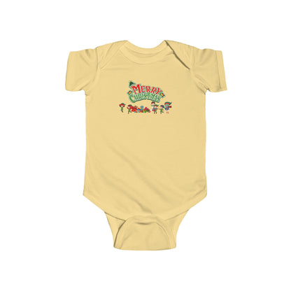 Infant Bodysuit - Merry christmas from super friends - [[{"value":"Wonderwear Kid"}]]