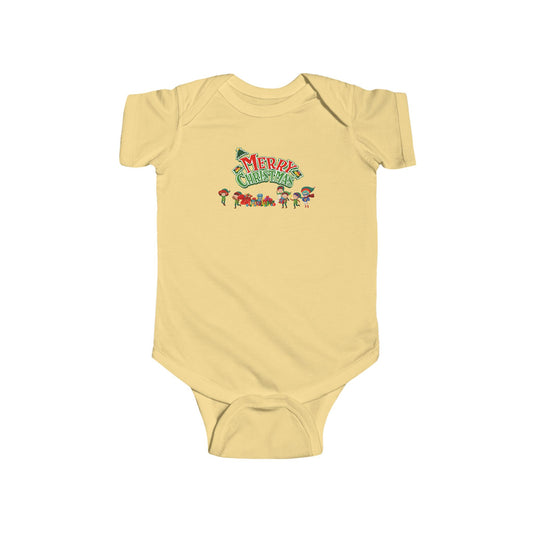 Infant Bodysuit - Merry christmas from super friends - [[{"value":"Wonderwear Kid"}]]