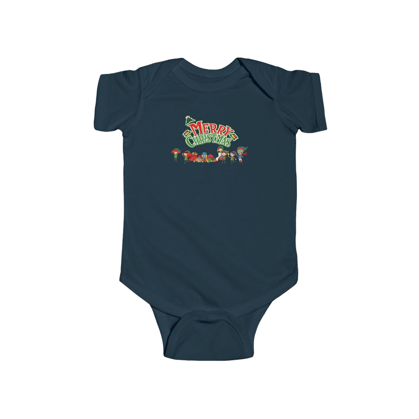 Infant Bodysuit - Merry christmas from super friends - [[{"value":"Wonderwear Kid"}]]